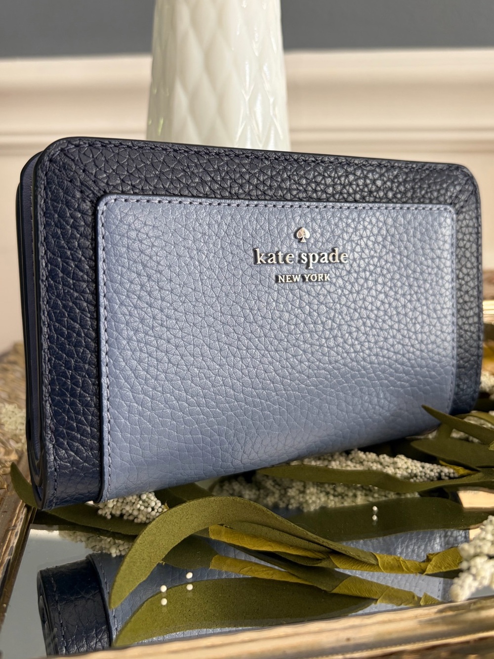 Kate Spade Lena Wallet- Parisian Blue
